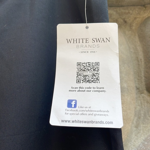 Fundamentals by White Swan Black Drawstring Pull On Scrub Pants Small New - Picture 8 of 10